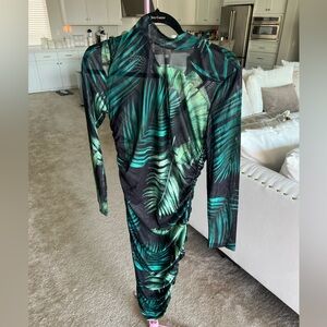 Tropical bathing suit cover up